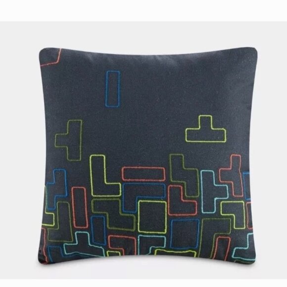 Teen Canvas Embroidered Throw Pillow - Makers Collective - Picture 1 of 4